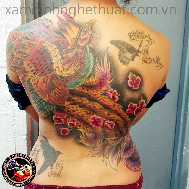 MẪU HÌNH XĂM CHIM PHƯỢNG HOÀNG MỚI NHẤT TPHCM - TATTOO PHI DŨNG