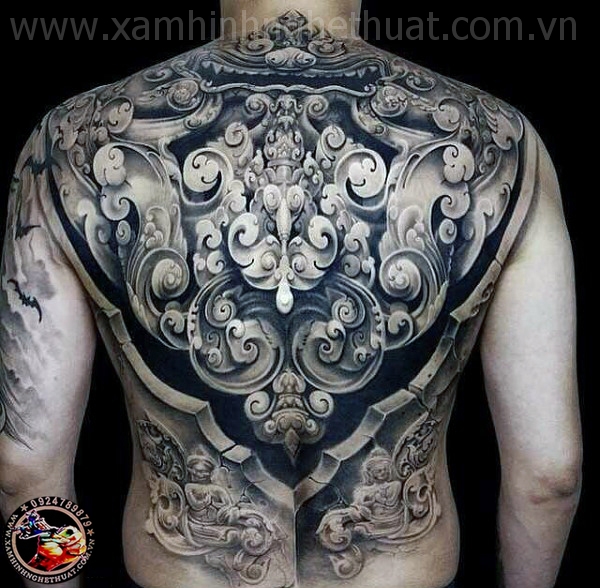 HÌNH XĂM KÍN LƯNG THỂ LOẠI CHÂU ÂU